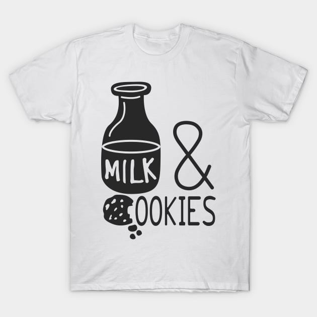 Milk & cookies T-Shirt by playmanko